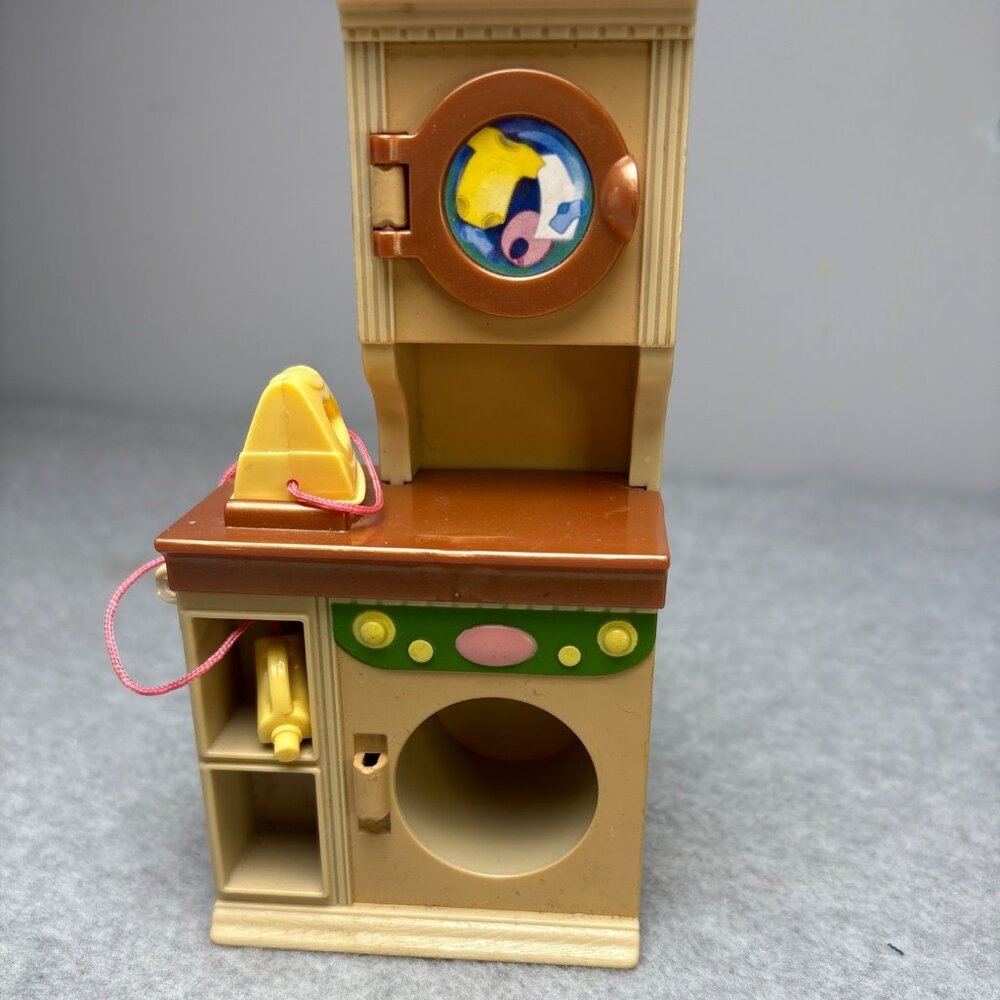 Vintage Fisher Price Loving Family Miniature Laundry & Ironing Dollhouse